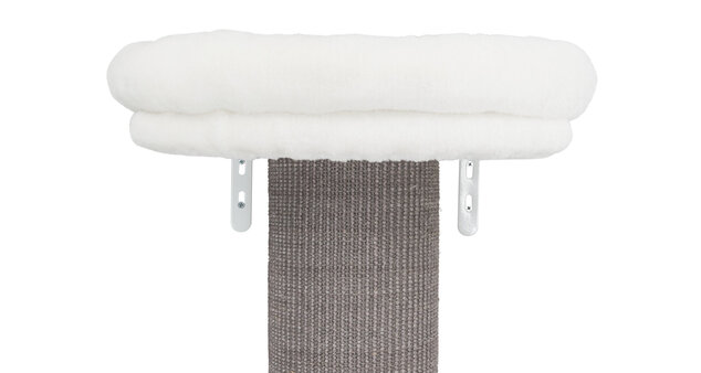 Acadia scratching post with wall mounting, 160 cm, grey