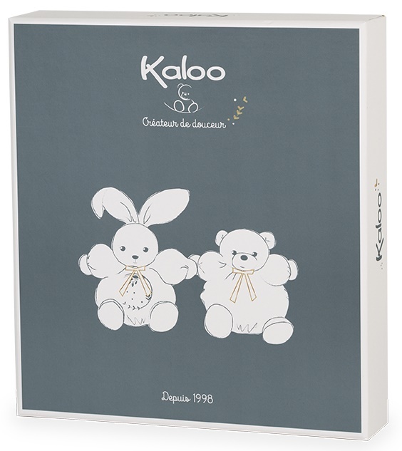 Kaloo Plüsch-Schmusetuch für Babys Bär Blau Perle