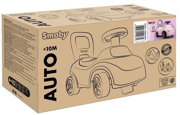 Smoby Odrážadlo Auto Ružové