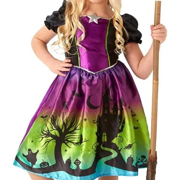 Hexenkostüm für Kinder Größe (98-104cm)