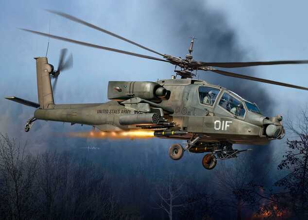 ModelSet vrtulník 63824 - AH-64A Apache (1:72)