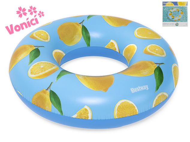 Kruh nafukovací 119cm design a vôňa citróna v krabičke