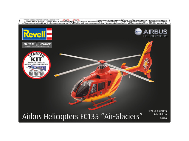 Starter Kit helikopter 74986 - Airbus EC135 "Air-Glaciers" (1:72)