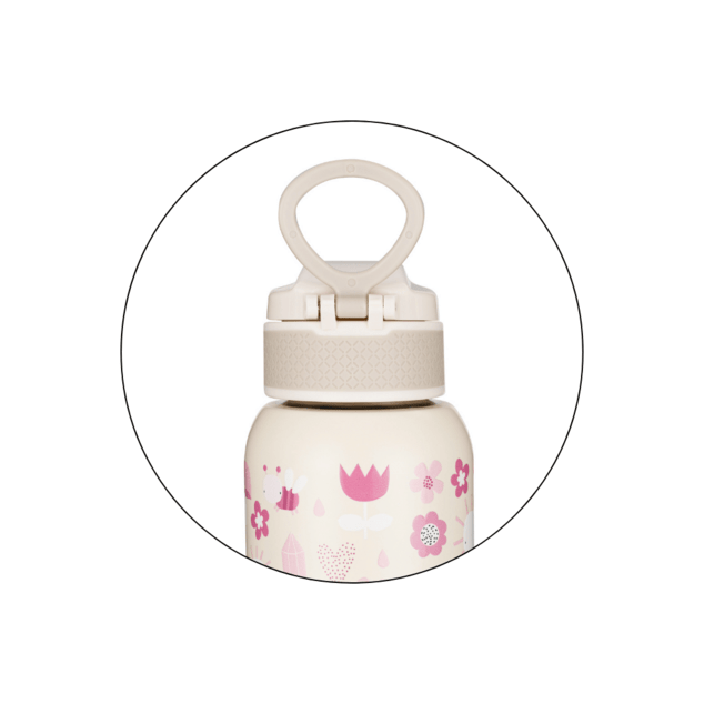 PETITE&amp;MARS Láhev nerezová termo se slámkou 350 ml Twinkling Fairy 12m+