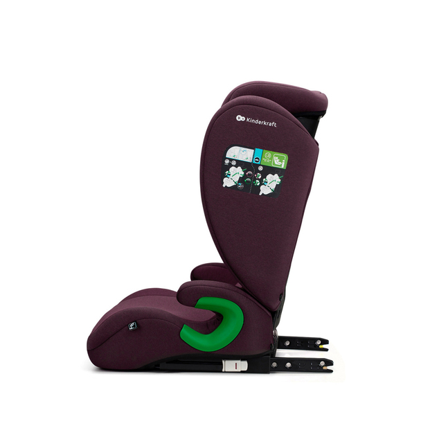 KINDERKRAFT Asiento de coche Junior Fix 2 100-150 cm Cherry Pearl
