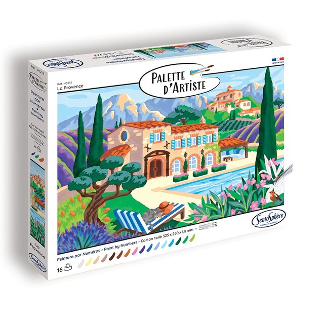 SENTOSPHERE PALETTE D'ARTISTE Maľovanie podľa čísel Provensálsko
