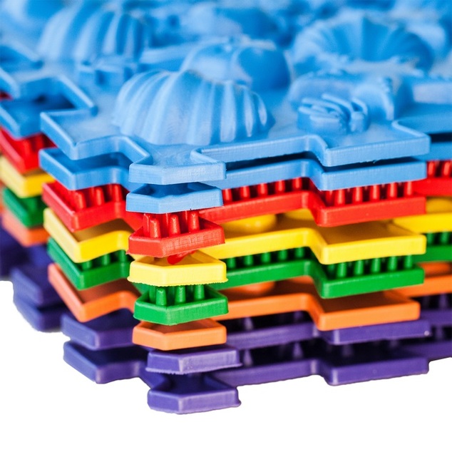 Ortek Masážna ortopedická podložka Ortek "Puzzle Morské" 9 modulov