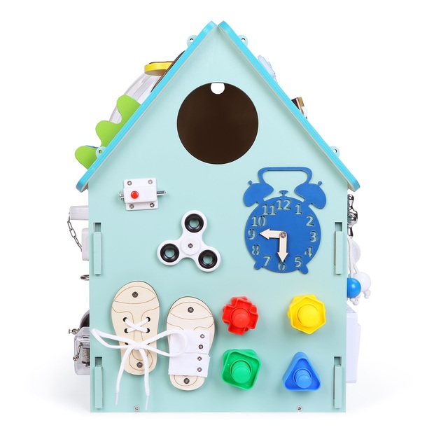 2Kids Toys Activity board Domček modrý