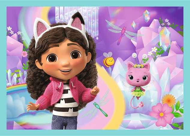 Trefl Puzzle 4v1 Gabby's Dollhouse - Gabbys großes Abenteuer