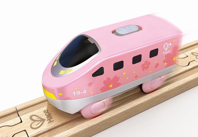 Hape Lokomotíva Intercity na batérie, ružová