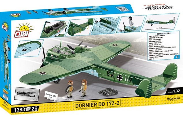 Cobi II WW Dornier DO 17Z-2, 1:32, 1383 k, 2 f