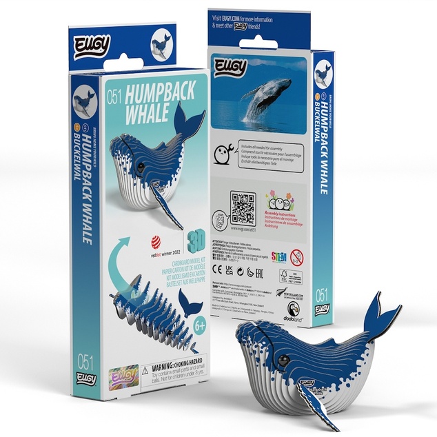 EUGY Megattera 3D puzzle di cartone