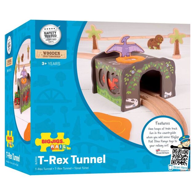 Bigjigs Rail Dinosaurí tunel T-Rex