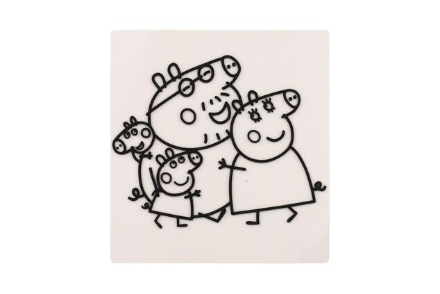 Adesivi per finestre e libri da colorare Peppa Pig con colori 25x26,5x5cm