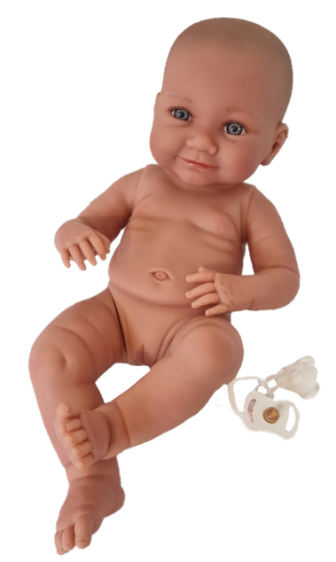 Llorens 738AA NEW BORN Dievčatko - realistická bábika bábätko s celovinylovým telom