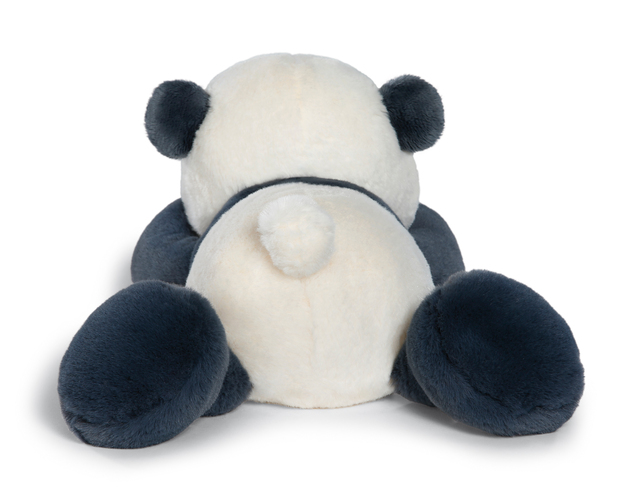 NICI peluche Panda Love con cuore 20cm, sdraiata