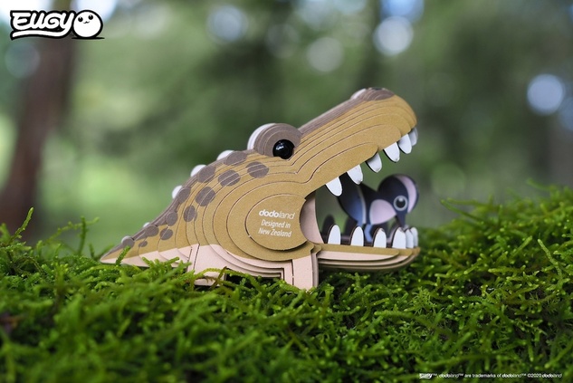 EUGY Aligator 3D kartonasta sestavljanka
