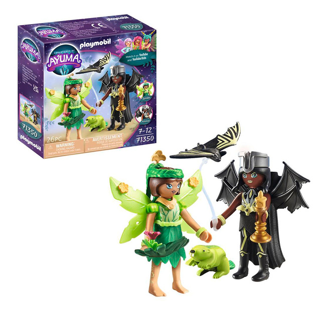 PLAYMOBIL Ayuma 71350 Waldfee &amp; Fledermausfee mit geheimnisvollen Tieren
