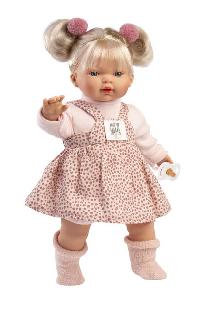 Llorens 33158 ROBERTA - realistická bábika so zvukmi a mäkkým látkovým telom - 33 cm