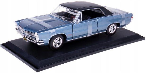 Maisto - 1965 Pontiac GTO, metal modrý, 1:18