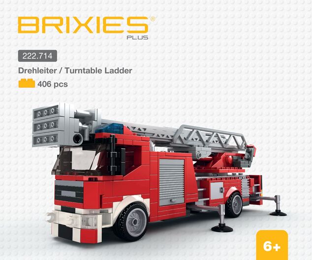 BRIXIES Plus 222.714 Hasičský automobil s otočným rebríkom, 406 k