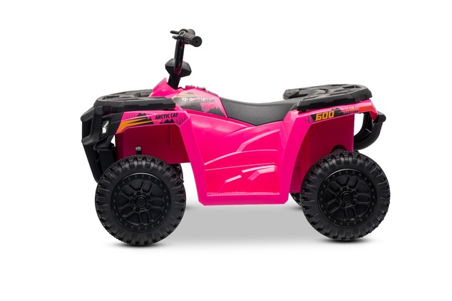 Licencovaná elektrická štvorkolka Arctic Cat 12V so zadným pohonom, ružová, LED svetlá, Lí