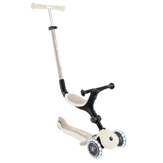 Globber Detská kolobežka Go up active lights ecologic Coconut