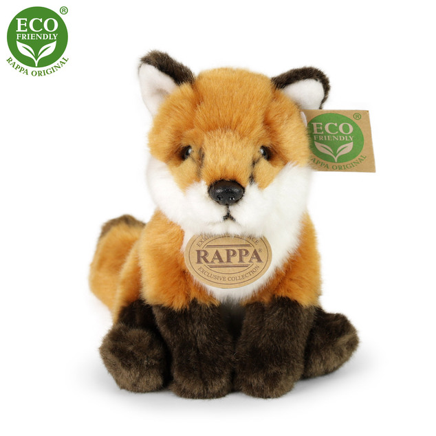Plyšová liška sedící 18 cm ECO-FRIENDLY