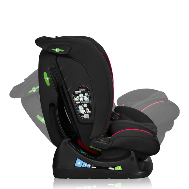 Lionelo Autosedačka Aart i-Size (40-150 cm) Black Carbon Red