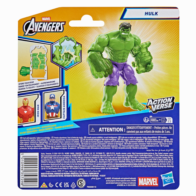 HASBRO - Avengers ActionVerse - Figura di Hulk