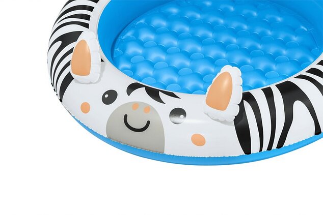 Bestway Nafukovací bazénik so strieškou zebra, 97x66 cm