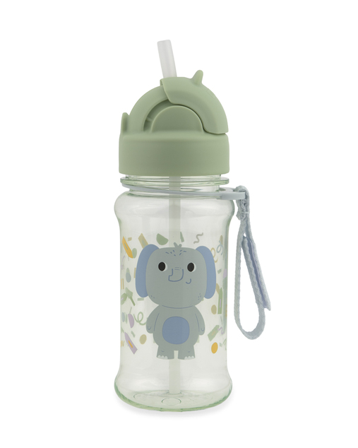 SKIP HOP Bottiglia con cannuccia 355ml Besties Squad Elefante 12m+