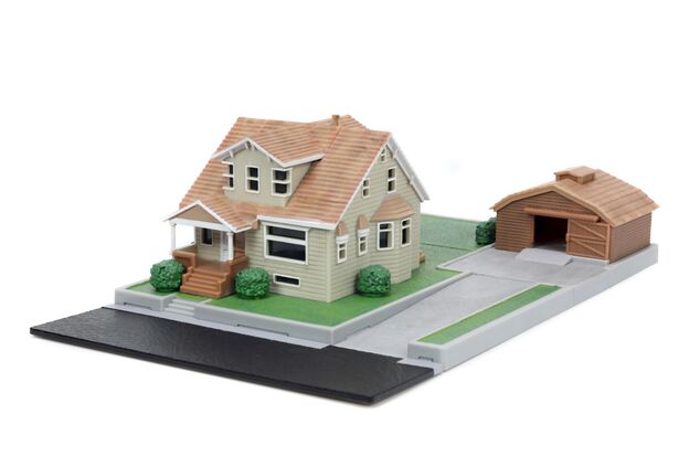 Rýchlo a zbesilo Nanodiorama Dominikov dom s autíčkami