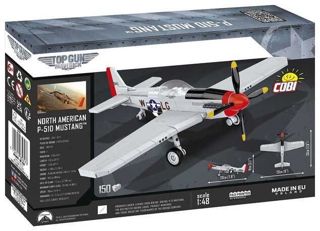 Cobi TOP GUN P-51 D Mustang, 1:48, 145 k