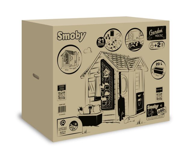 Smoby Domček Life záhradnícky rozšíriteľný