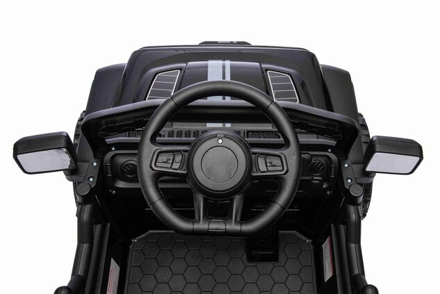 Elektrické autíčko OFFROAD NEW s pohonom zadných kolies, čierne, Lítiová batéria