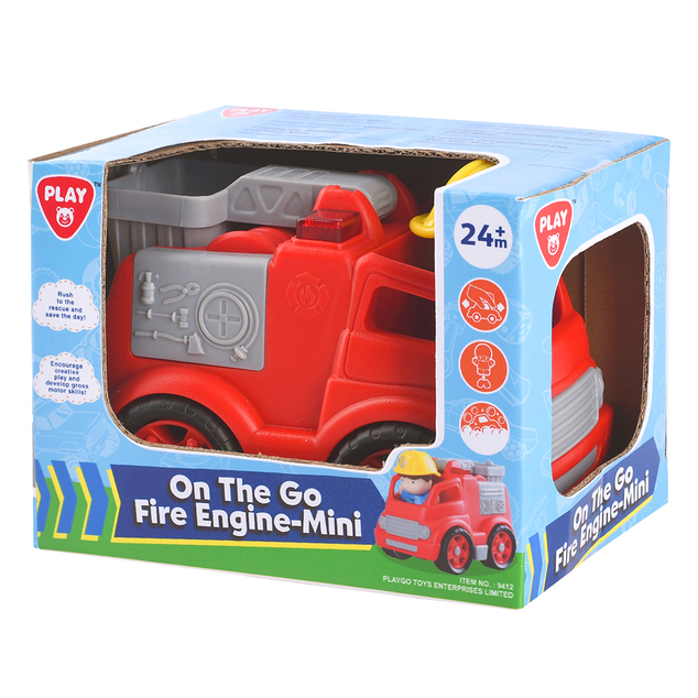 Playgo Auto hasičské s figúrkou 14x10x10,5 cm