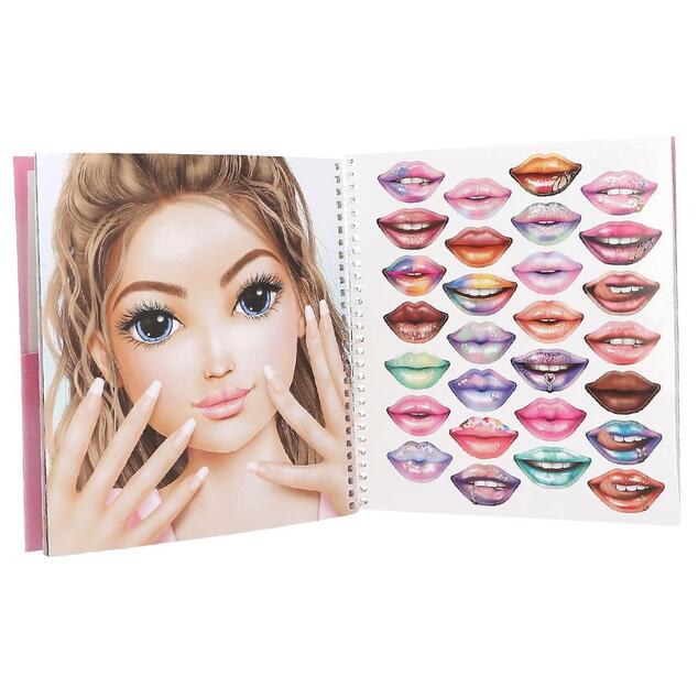 Top Model Kreatívna kniha nálepiek Top Model Dress Me Up Face Candy