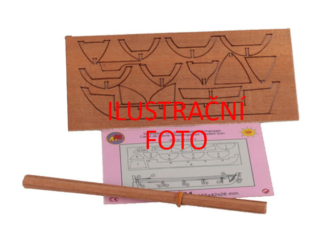 Krick Bálnavadász hajó készlet 100x22x18mm