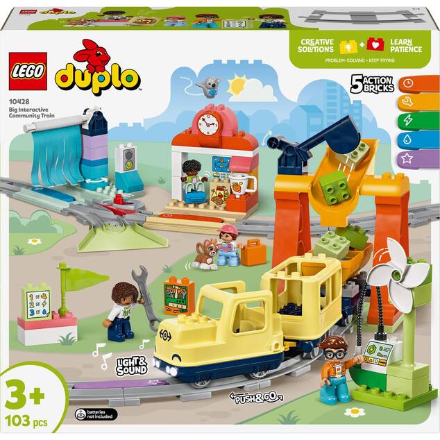 LEGO® DUPLO® 10428 Veľký interaktívny komunitný vláčik
