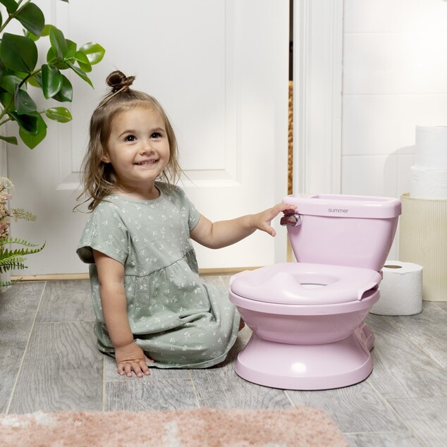INGENUITY Kinder-Toilette mit Geräusch My Size™ Rosa