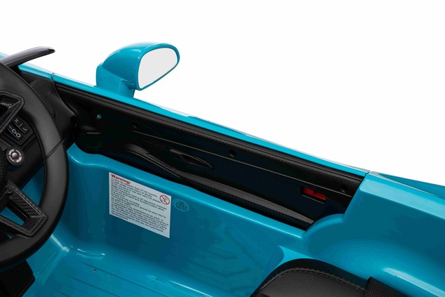 Elektrické autíčko RUF GT 12V, modré, Otváracie dvere, 2.4 GHz diaľkové ovládanie, LED sve