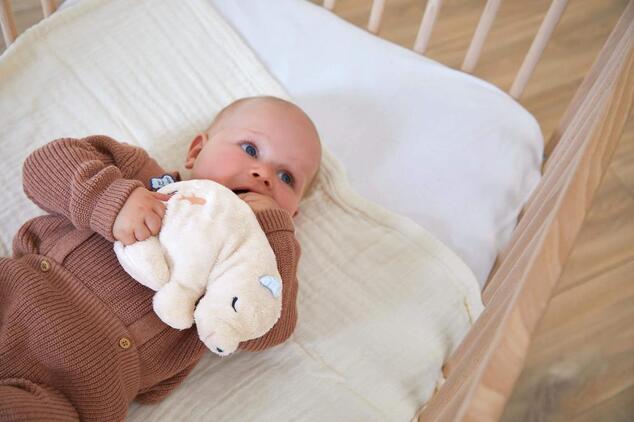 Kaloo Petit Calme Plyšový medveď s levanduľovým vankúšom pre lepší spánok 15 cm