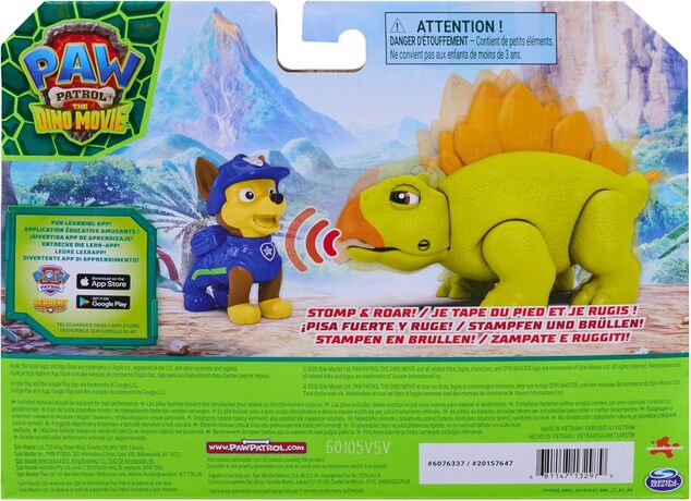 Spin Master Paw Patrol Dino figura con suoni + Chase