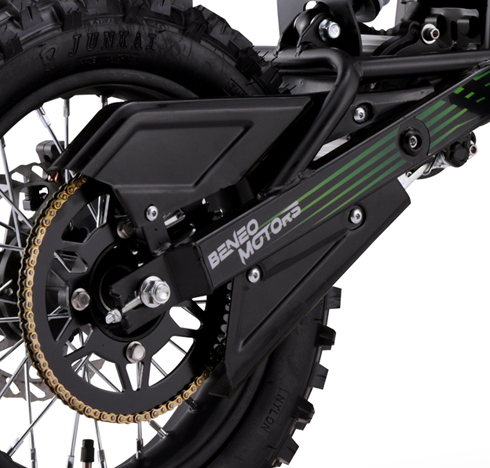 Motocross elettrico per bambini e adolescenti Beneo Motors Falcon rosso - 1600W