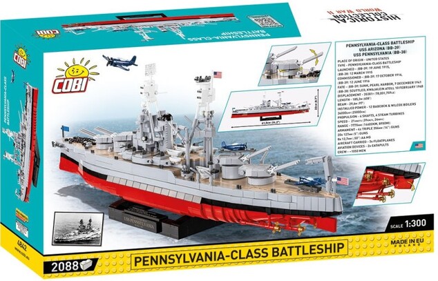 Cobi II WW Pennsylvania Class Battleship 2v1, 2088 k EXECUTIVE EDITION
