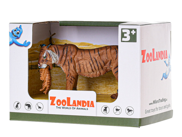 Zoolandia tiger s mláďaťom 15cm