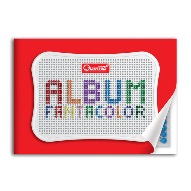 Quercetti Mozaika Fantacolor Design - 300 ks, mix 3 veľkostí štipcov