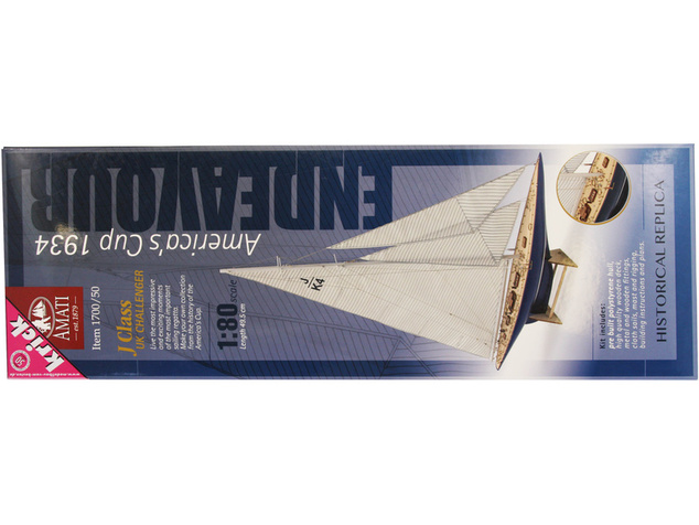 Barca a vela AMATI Endeavour 1934 1:80 kit con scafo finito