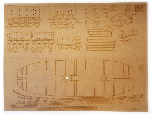 Vanguard Models HMS Indefatigable 1794 1:64 kit